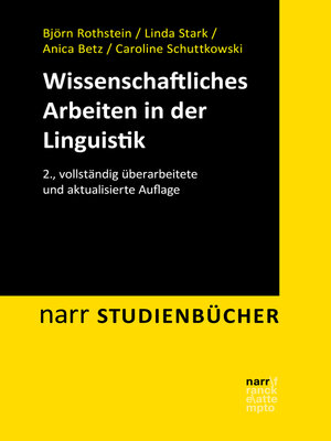 cover image of Wissenschaftliches Arbeiten in der Linguistik